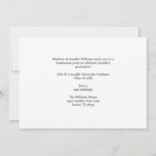 ブルーイエロー大学院Photo Arch 2025卒業 案内状 (裏面)