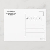 ブルーイエロー恵みマンダラ感動的 ポストカード (裏面)