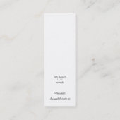 ブルーイエロー抽象芸術スキニー名刺 スキニー名刺 (裏面)