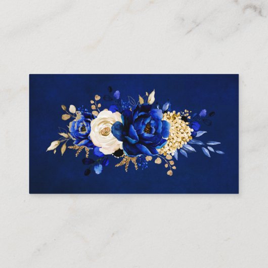 ブルーイエロー王室の金ゴールドフローラWebサイト詳細 エンクロージャーカード (裏面)