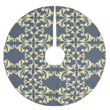 ブルーイエロー花柄