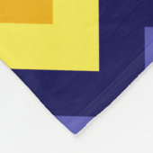 ブルーイエロー金ゴールド山形フリースブランケット フリースブランケット (角)