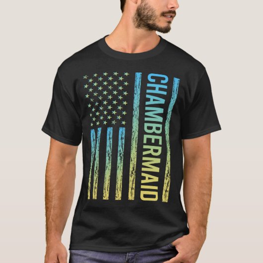 ブルーイエロー チャンバーメイド Tシャツ (正面)