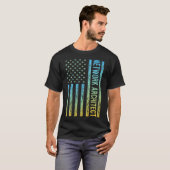ブルーイエローUSA国旗 – Network Architect Tシャツ (正面フル)