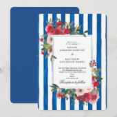 ブルーイオライトの結婚式招待状 招待状 (正面/裏面)