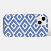 ブルーイカットダイヤモンド iPhoneケース (裏面横)