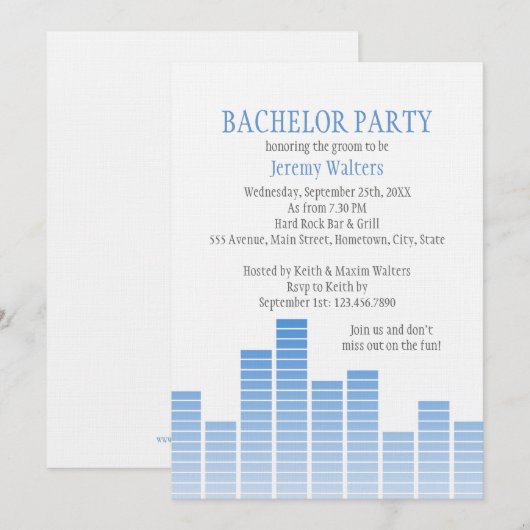 ブルーイコライザ 招待状 (正面/裏面)