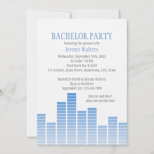 ブルーイコライザ 招待状 (正面)