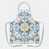 ブルーイタリアンタイルレモン エプロン (正面)