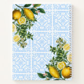 ブルーイタリアンタイル&レモンブライダルシャワーレシピ ノートブック (裏面)