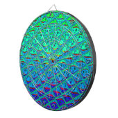 ブルーイタリアンマーメイドモチーフアートプリント ダーツボード (正面右)