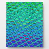 ブルーイタリアンマーメイドモチーフアートプリント フォトプラーク (正面)