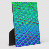 ブルーイタリアンマーメイドモチーフアートプリント フォトプラーク (側面)