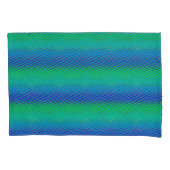 ブルーイタリアンマーメイドモチーフアートプリント 枕カバー (正面左)