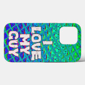 ブルーイタリアンマーメイドモチーフアートプリント Case-Mate iPhoneケース (裏面 (横))