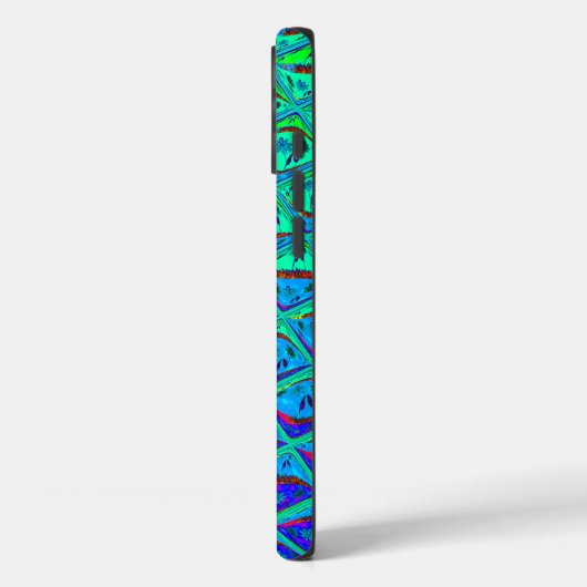 ブルーイタリアンマーメイドモチーフアートプリント Case-Mate iPhoneケース (裏面 / 左)