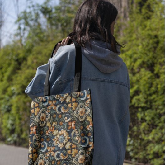 ブルーイタリアンルネッサンス トートバッグ