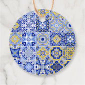 ブルーイタリアン金ゴールドタイルLemonsスクリプトありがとう フェイバータグ (裏面)