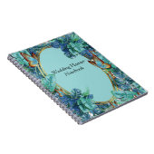 ブルーイッシュターコイズモン離れステラ&蝶 ノートブック (右側)