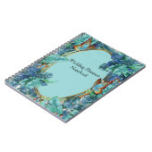 ブルーイッシュターコイズモン離れステラ&蝶 ノートブック (左側)