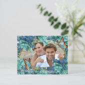 ブルーイッシュターコイズモン離れステラ&蝶 案内ポストカード (スタンド正面)