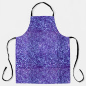 ブルーイッシュパープルグリッター エプロン (正面)