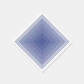 ブルーイッシュパープルスクエアジオメトリ スタンダードカクテルナプキン (角)