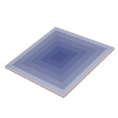 ブルーイッシュパープルスクエアジオメトリ タイル (側面)