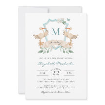 ブルーイットは男の子の赤ちゃんシャワー招待状