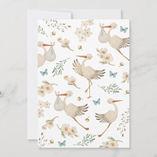 ブルーイットは男の子の赤ちゃんシャワー招待状 招待状 (裏面)