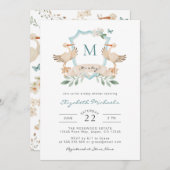 ブルーイットは男の子の赤ちゃんシャワー招待状 招待状 (正面/裏面)