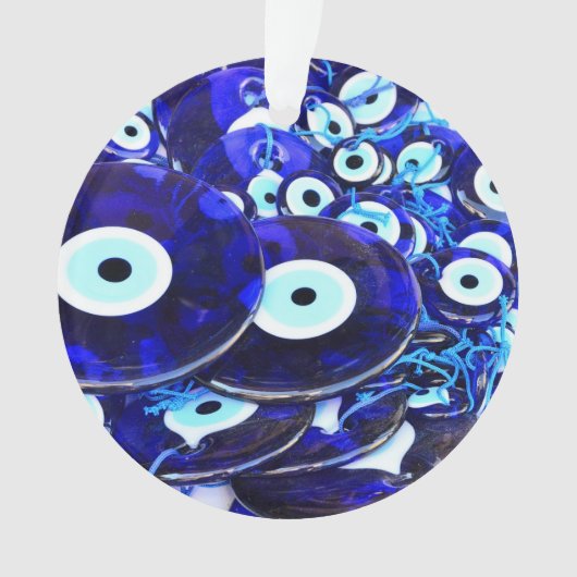 ブルーイビルアイアミュレット オーナメント (正面)