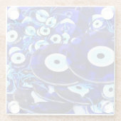 ブルーイビルアイアミュレット ガラスコースター (裏面)