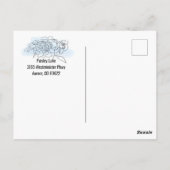 ブルーイベント招待状オープンハウス等 ポストカード (裏面)