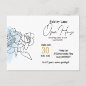 ブルーイベント招待状オープンハウス等 ポストカード (正面)