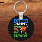 ブルーイムインファイブグレードバスケットボール新学期少年 キーホルダー (正面)