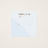 ブルーイヤリング表示名刺 (正面)