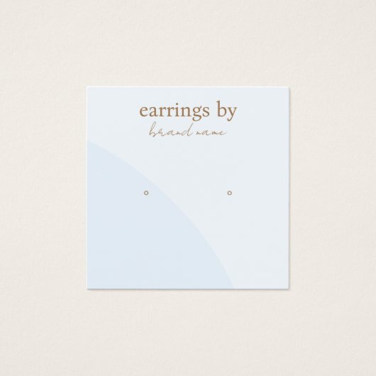 ブルーイヤリング表示名刺 (正面)