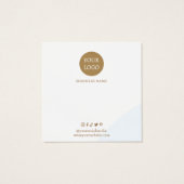 ブルーイヤリング表示名刺 (裏面)