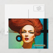 「ブルーイヤリング」はがき ポストカード (正面/裏面)