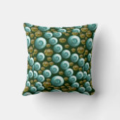 ブルーイラスローデザイン クッション (裏面)