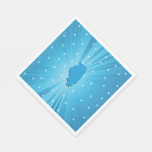 ブルーイリノイ紙ナプキンス スタンダードランチョンナプキン (角)