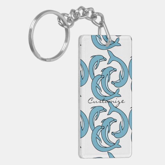 ブルーイルカーリングサンダーコーブ キーホルダー (正面左)