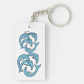 ブルーイルカーリングサンダーコーブ キーホルダー (裏面)