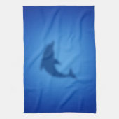 ブルーイルカ キッチンタオル (縦)