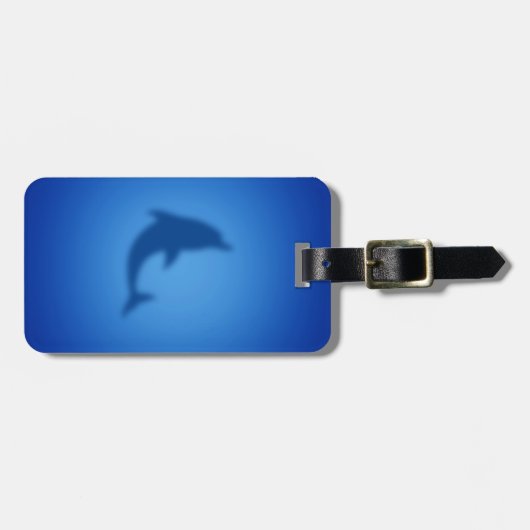 ブルーイルカ ラゲッジタグ (正面横)