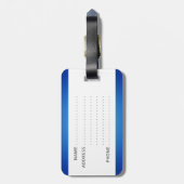 ブルーイルカ ラゲッジタグ (裏面縦)