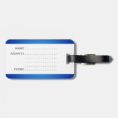 ブルーイルカ ラゲッジタグ (裏面横)