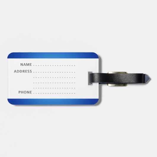 ブルーイルカ ラゲッジタグ (裏面横)