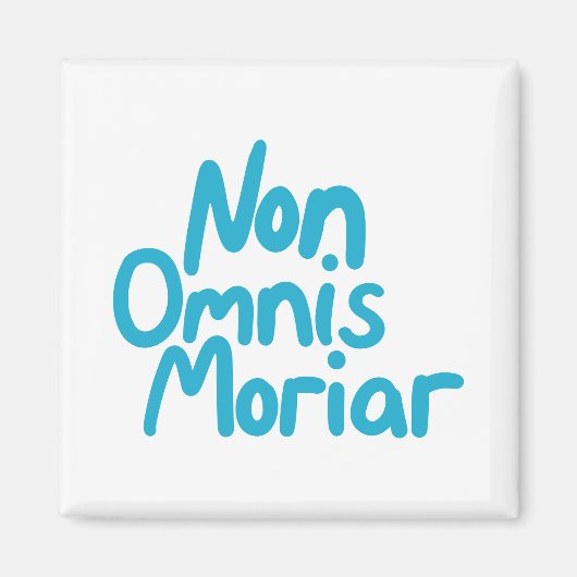 ブルーインキハンドレター古代ラテン引用文 マグネット (正面)